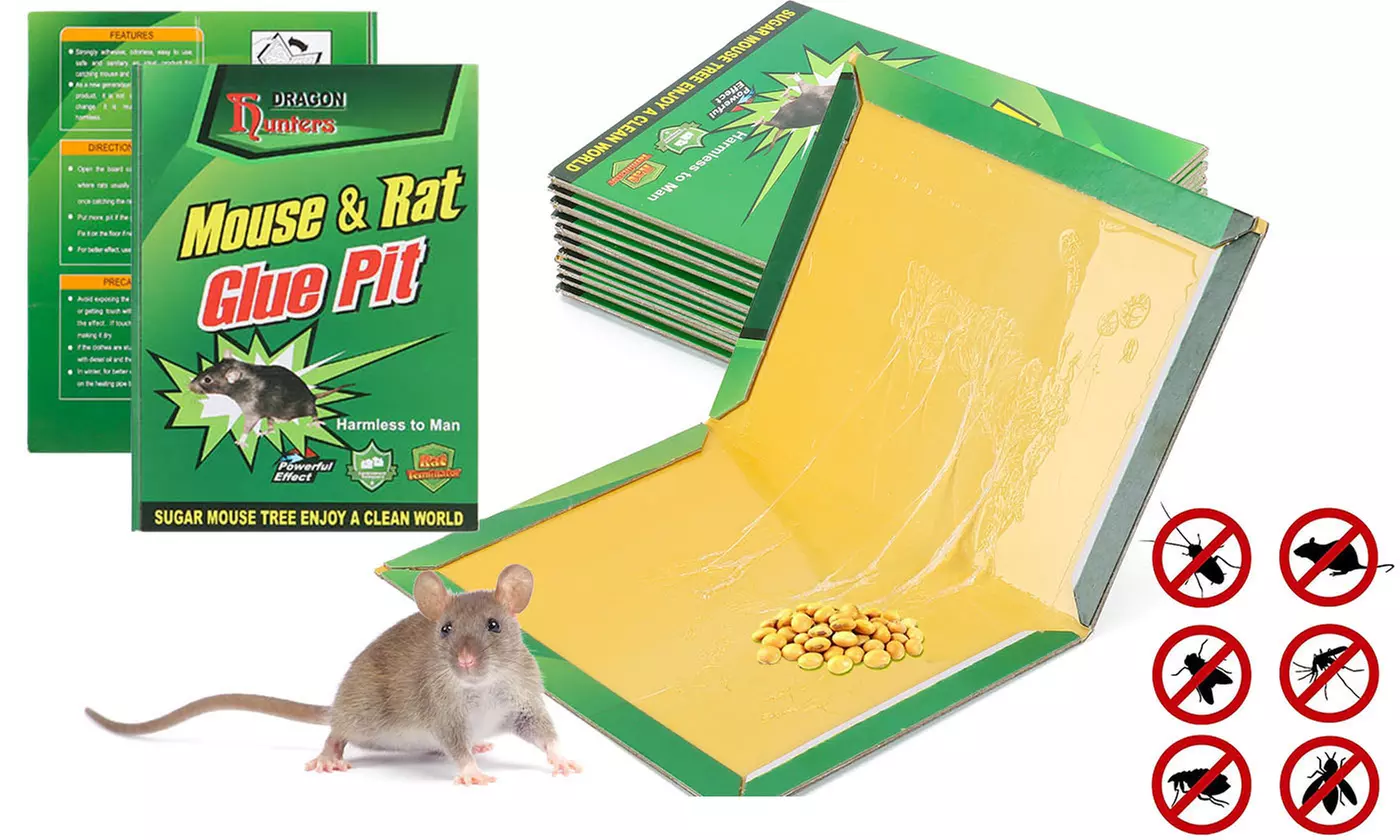 Super Sticky Adhesive Glue Board Traps for Mice Rats Catches Indoor&Outdoor
