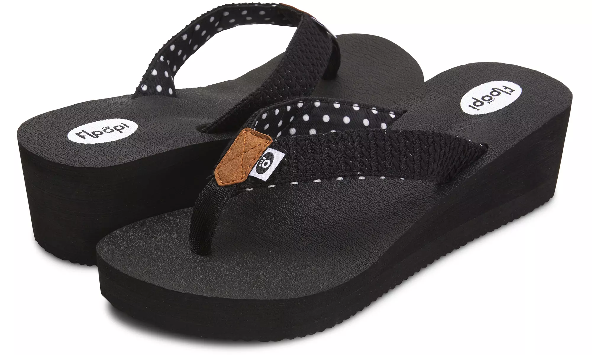 Floopi Women's Thong Flip Flop Wedge Sandals