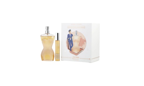 Jean Paul Gaultier Classiques Travel Exclusive 3.4 And 0.38 Set Women Fresh Spray 3.4 0.68 Eau De Toilette