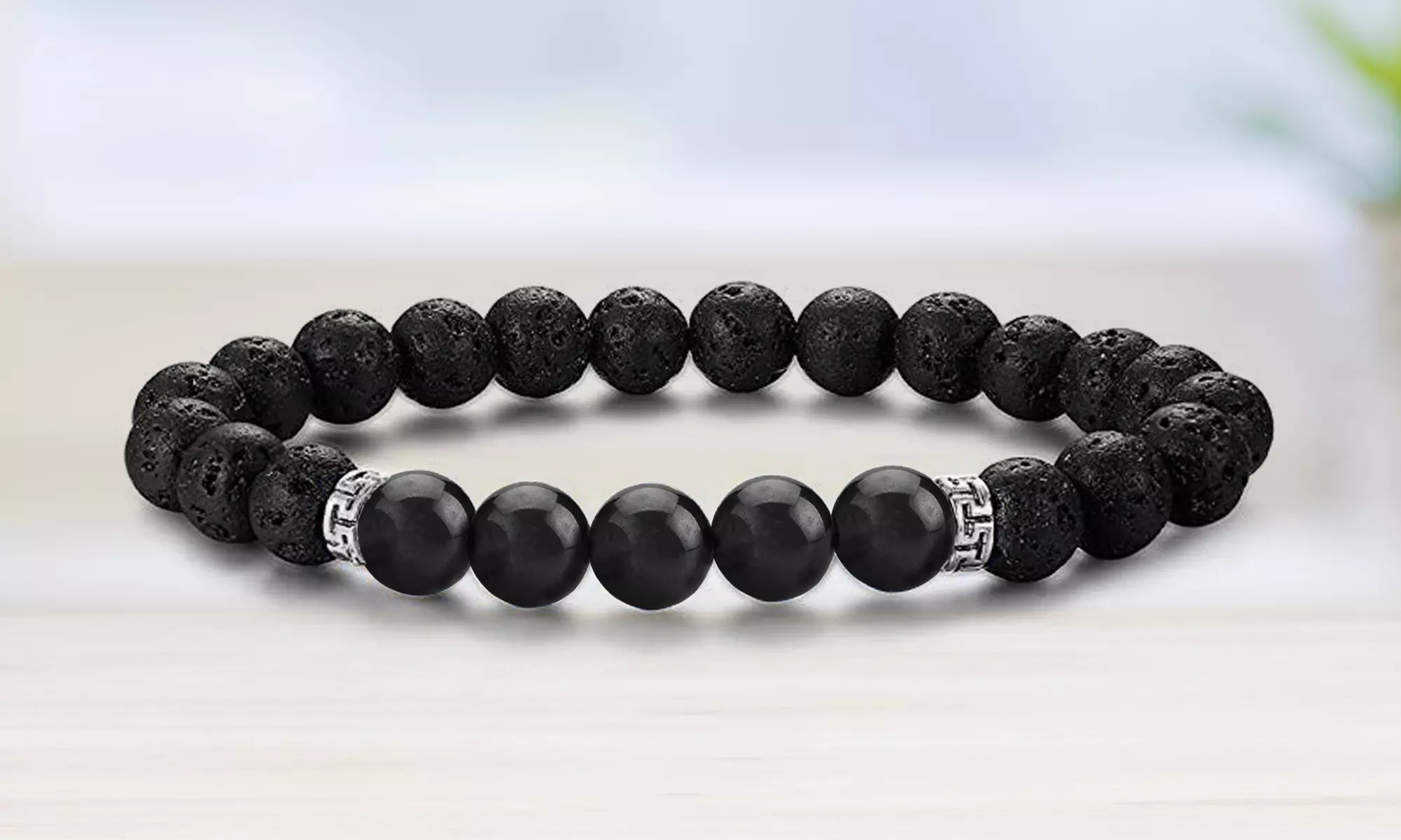 Natural Agate Diffuser Bracelet with Optional Essential Oils
