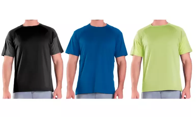 LeeHanton Men's Crew Short Sleeve Quick-Dry Active Tee (S-2XL) - Primary Image