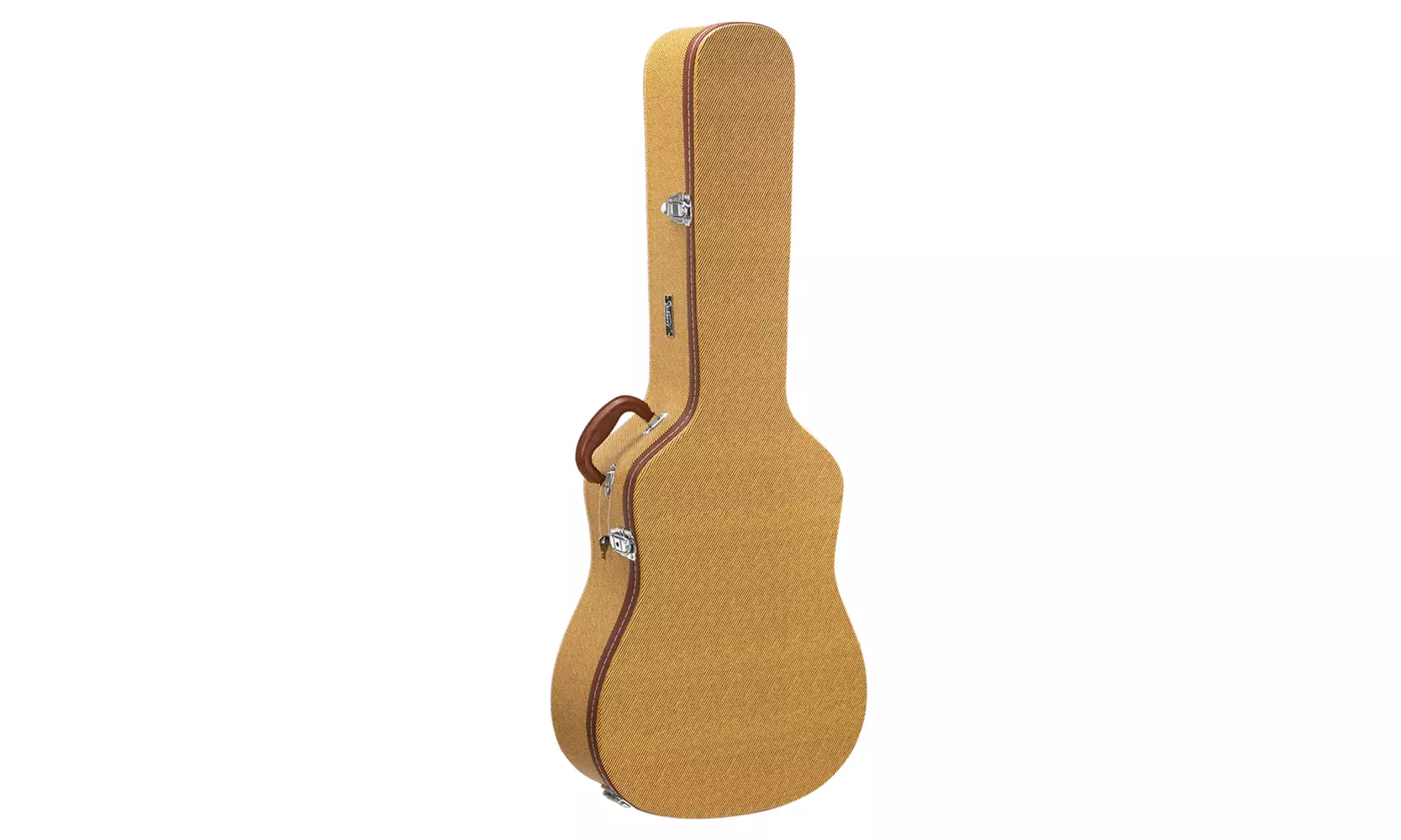 Glarry 41" Folk Guitar Hardshell Carrying Case Microgroove Flat Yellow - Primary Image