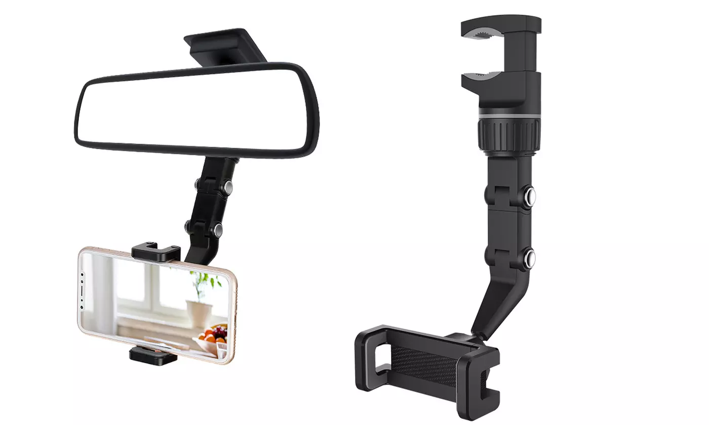 iMounTEK Rearview Mirror Phone Holder 360-Degree Rotation Mirror Phone Mount - Primary Image
