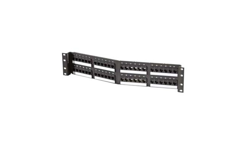 Ortronics TechChoice Angled Patch Panel Category 5e 48 Port | Groupon