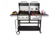 Royal Gourmet ZH3003 Liquid Propane 3-Burner Gas and Charcoal Grill Combo - Second Medium