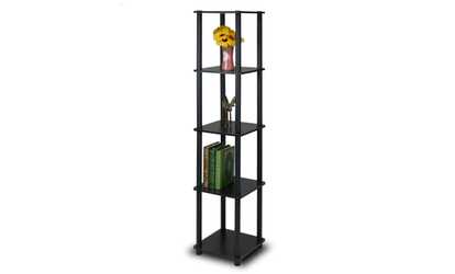Furinno 99132 Turn-N-Tube 5-Tier Corner Shelf