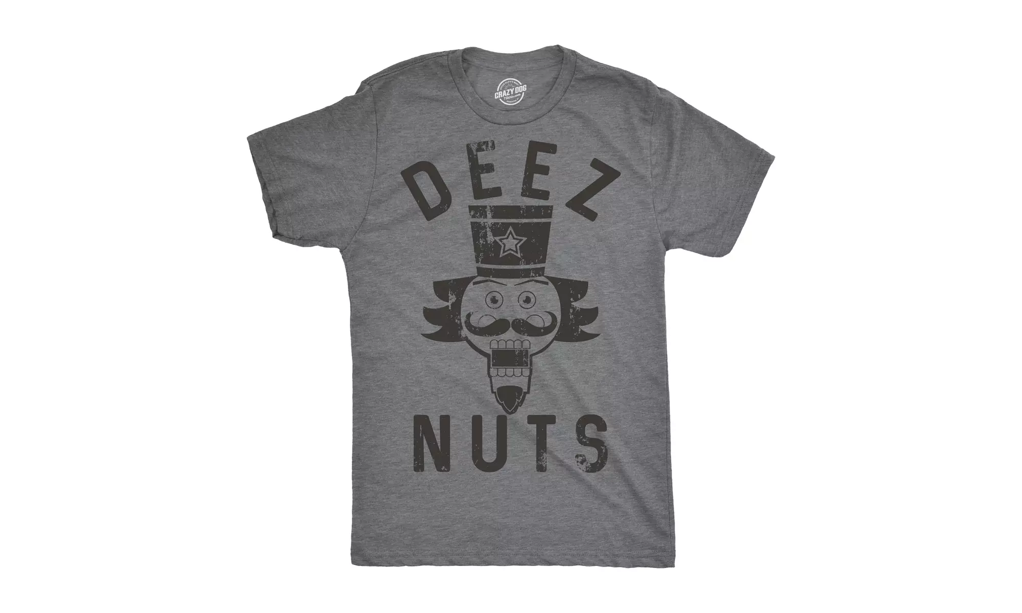 Mens Deez Nuts T shirt Funny Christmas Nutcracker Sarcastic Graphic Tee For Guys - Second Medium