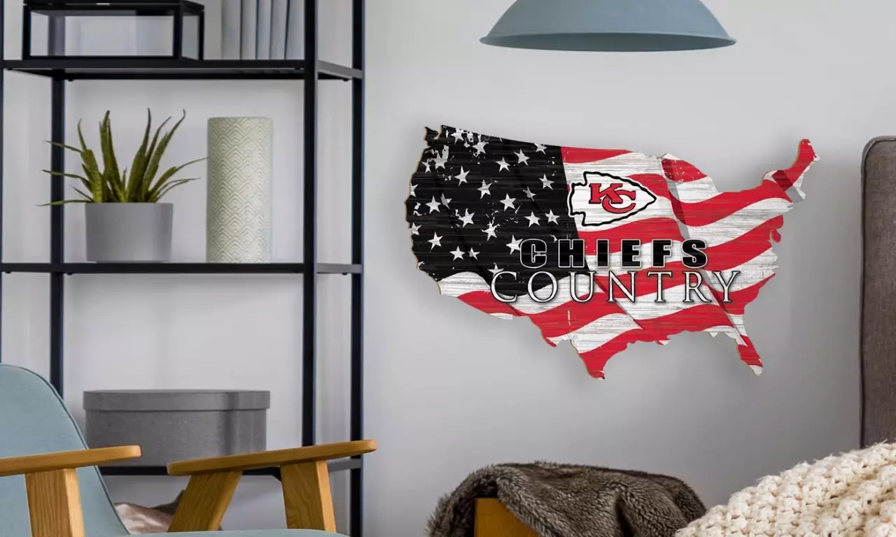 NFL USA Shape Flag Cutout - Primary Image