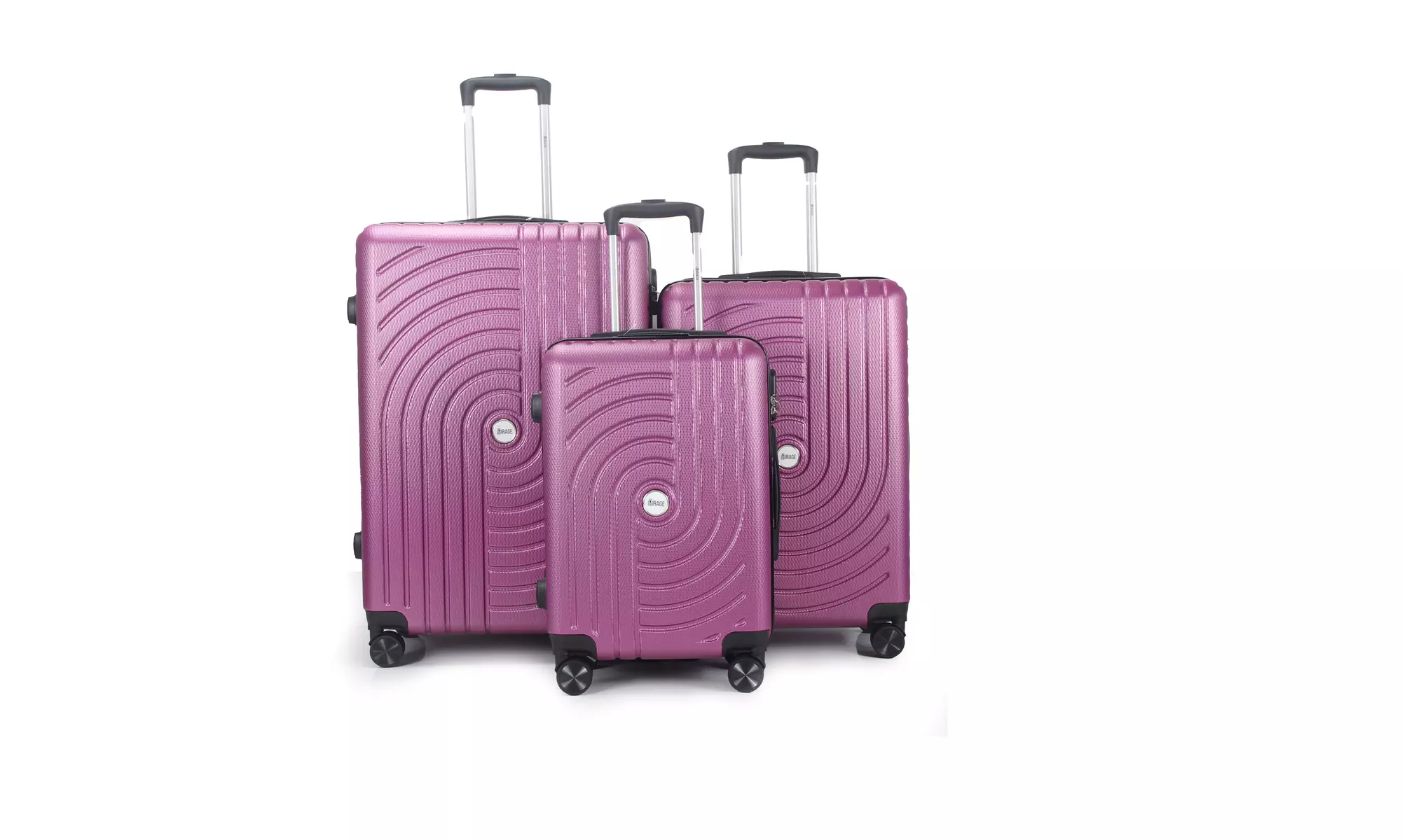 3-Piece Hardside Luggage Set with 360 Dual Spinner Wheels and Combo Lock