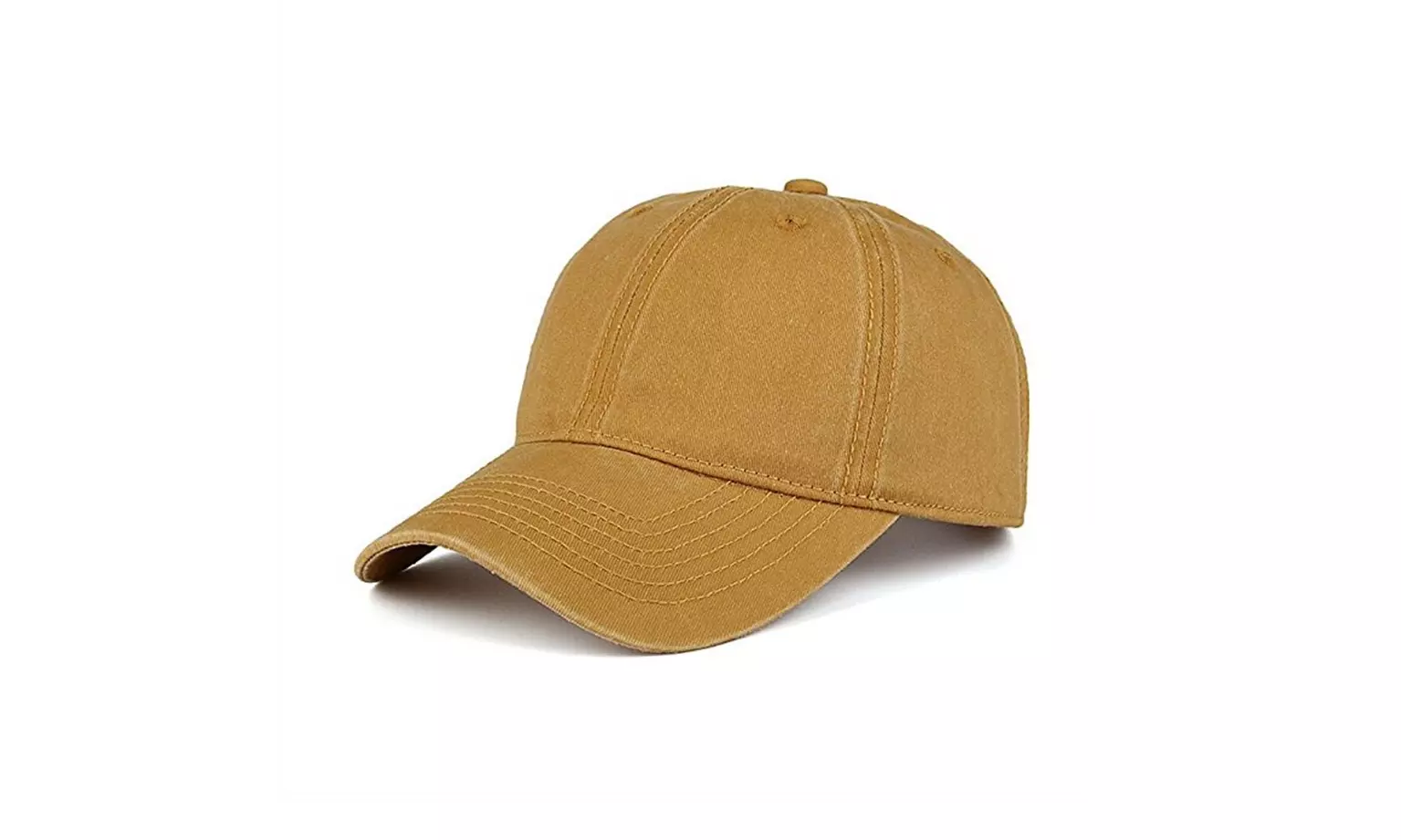 Solid Distressed Vintage Cotton Polo Style Baseball Cap Hat 100%Cotton