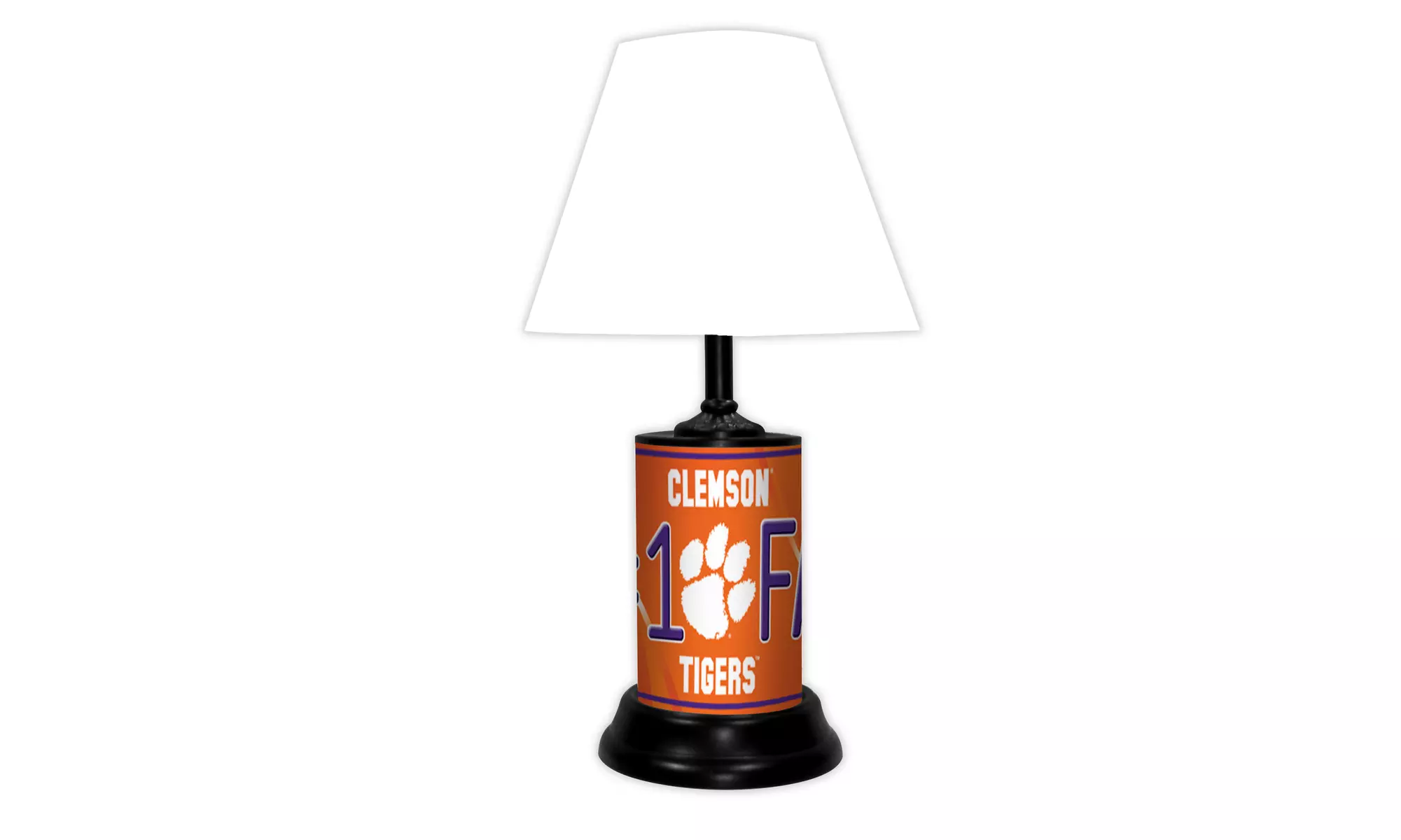NCAA 18-inch Desk/Table Lamp with Shade, #1 Fan with Team Logo
