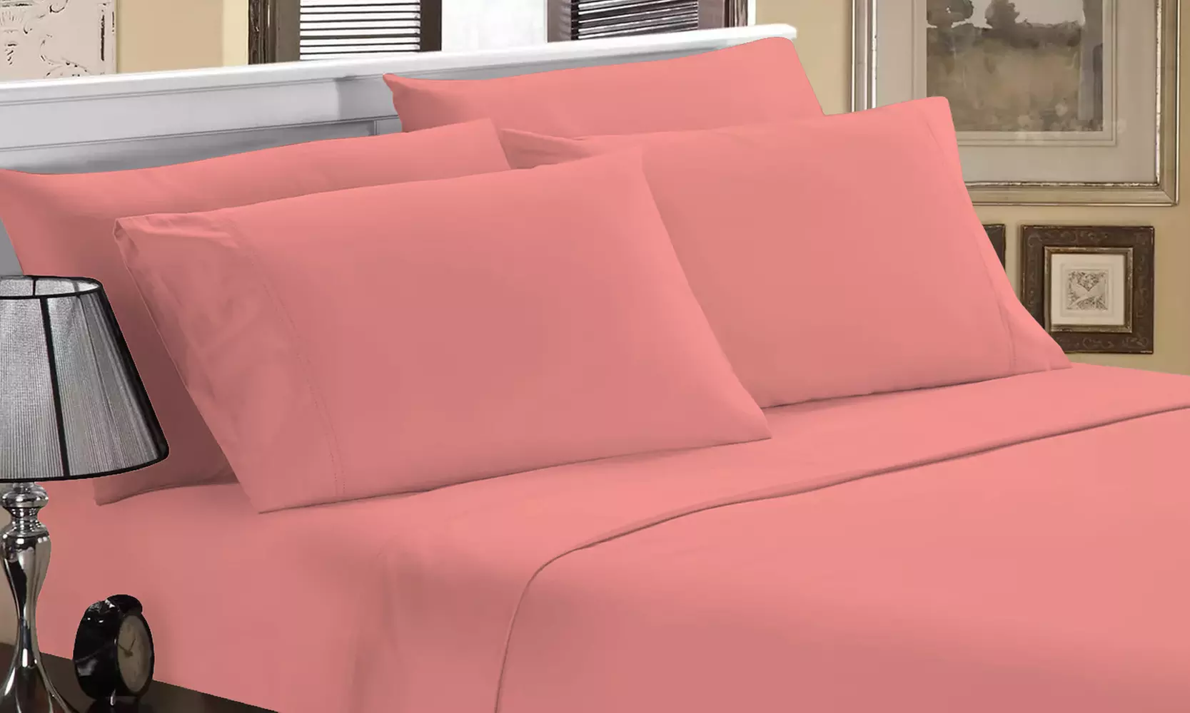 Luxury Home 1800 Series Super Soft Bamboo-Blend Sheet Set (6-Piece)