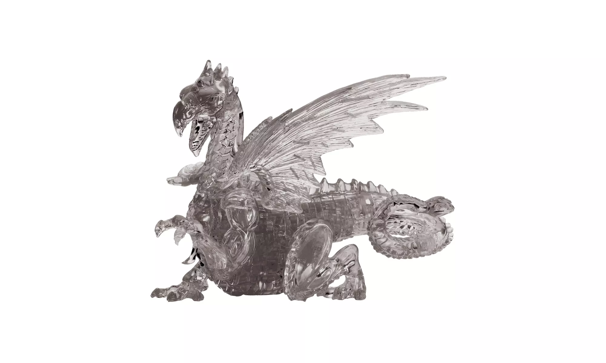 3D Crystal Puzzle - Dragon (Black): 56 Pcs - Primary Image