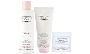 Christophe Robin Volumizing Shampoo 8.4oz, Conditioner 6.7 oz & Paste 2.5 oz Set