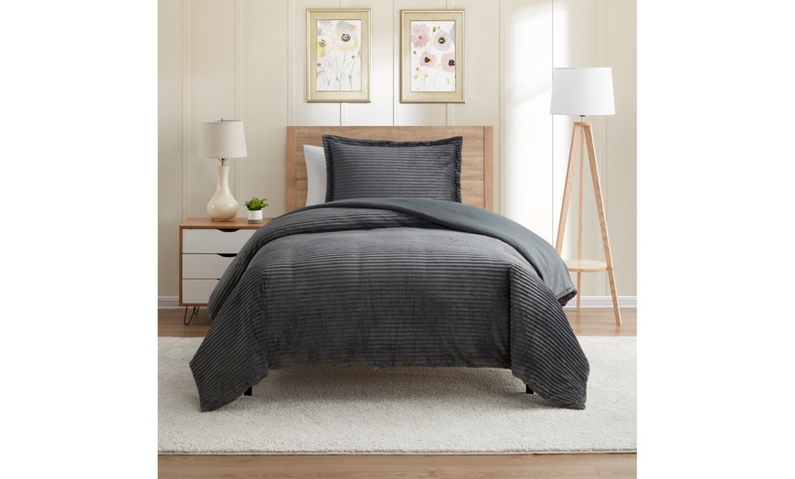 Up To 58% Off On Nestl Plush Duvet Cover Set -... | Groupon Goods