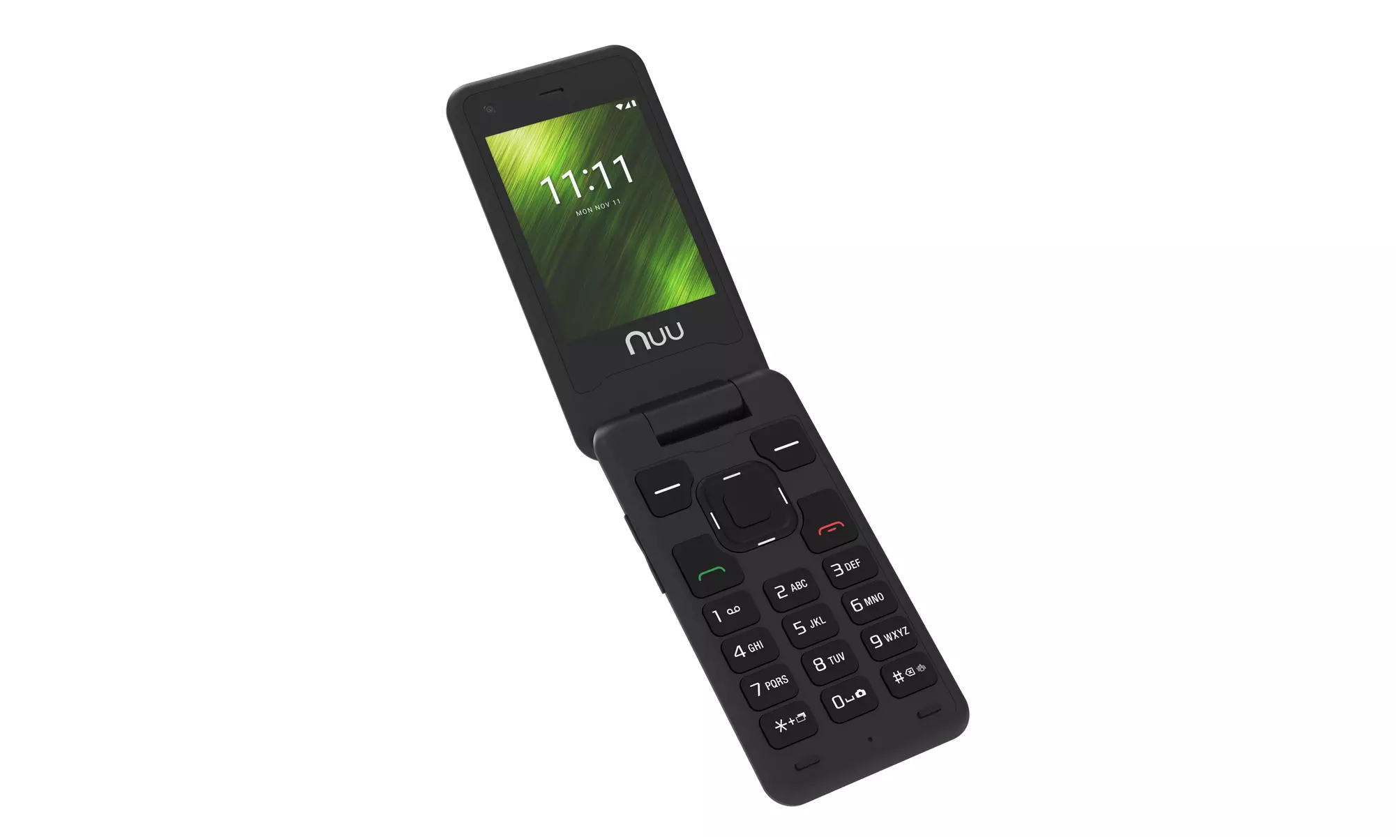 NUU Mobile F4L LTE GSM / Verizon Unlocked Flip Phone - Black - Second Medium