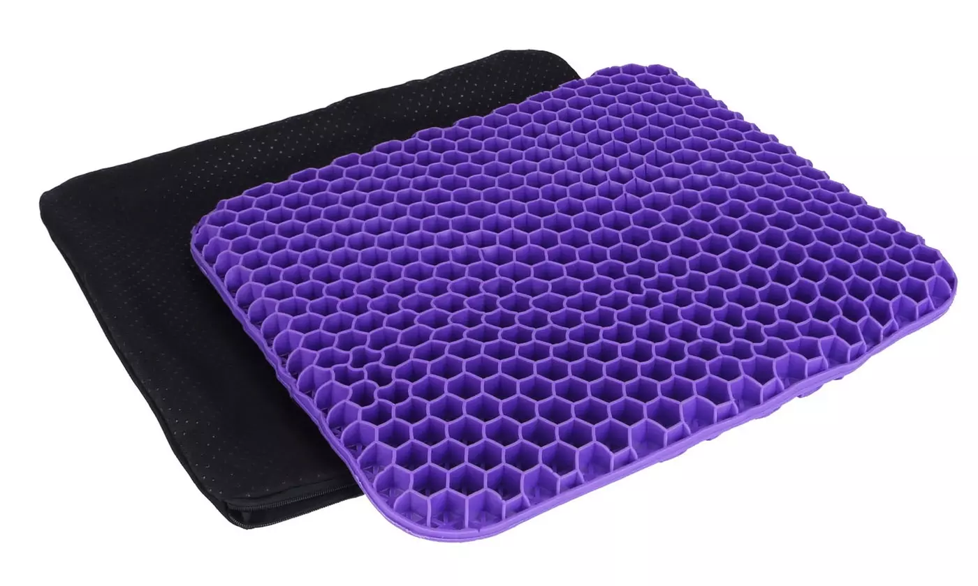 iMounTEK Honeycomb Gel Support Seat Cushion Breathable Egg Seat Pad w/ Cover