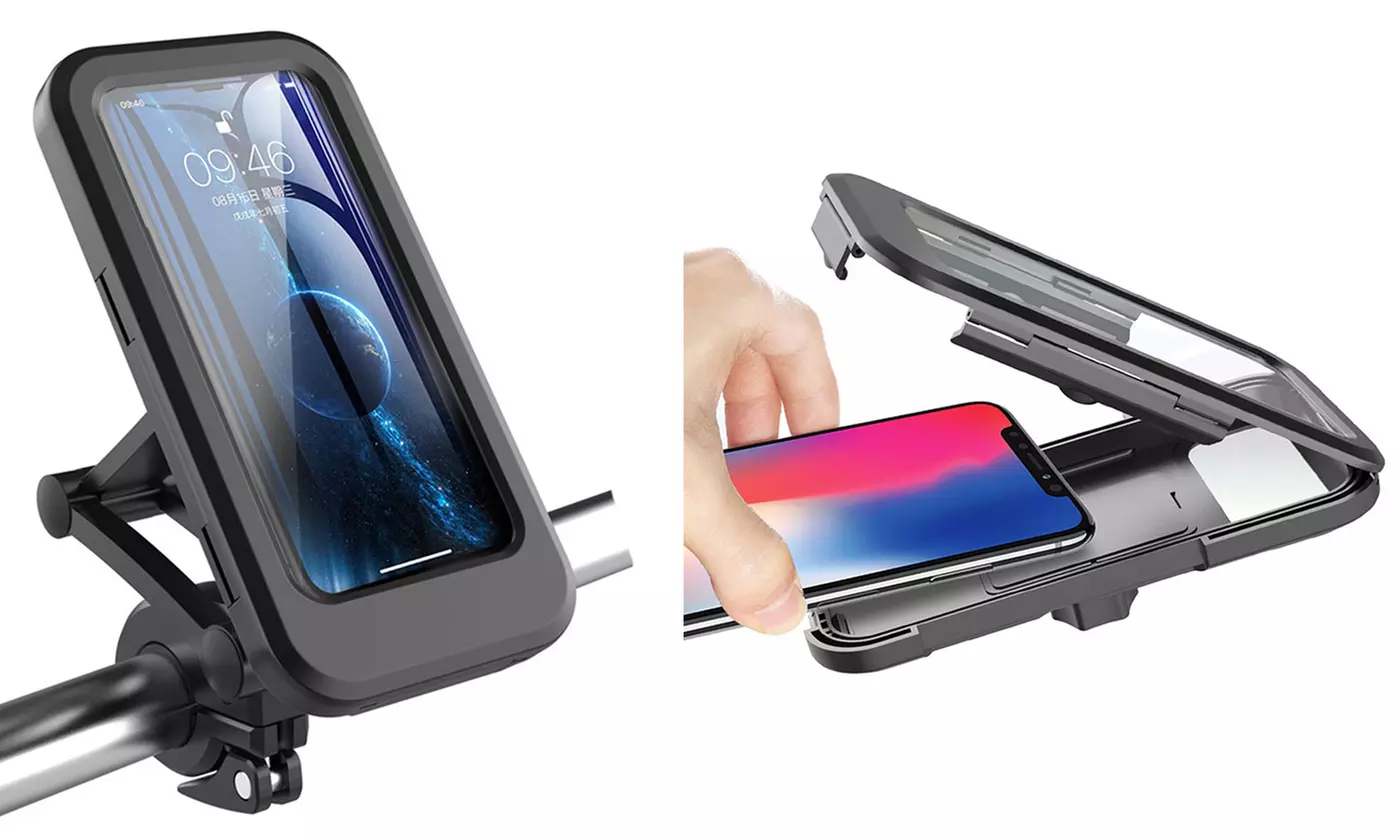Bike Phone Holder Universal Waterproof Cell Phone Holder Motorcycle Touch Screen - Primary Image