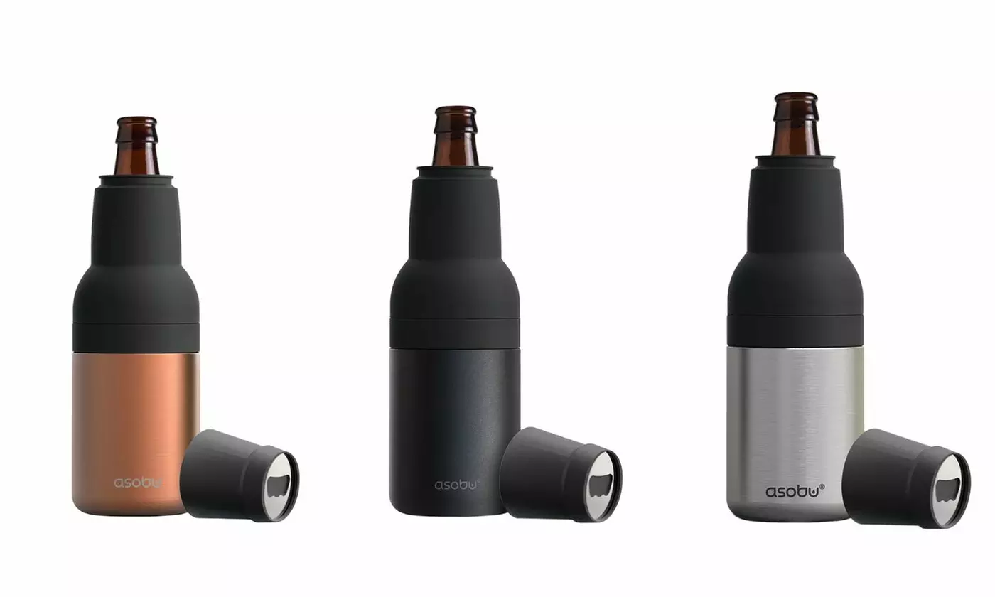 Asobu Frosty Beer 2 Go Beer Bottle Cooler with Bottle Opener Lid - Primary Image