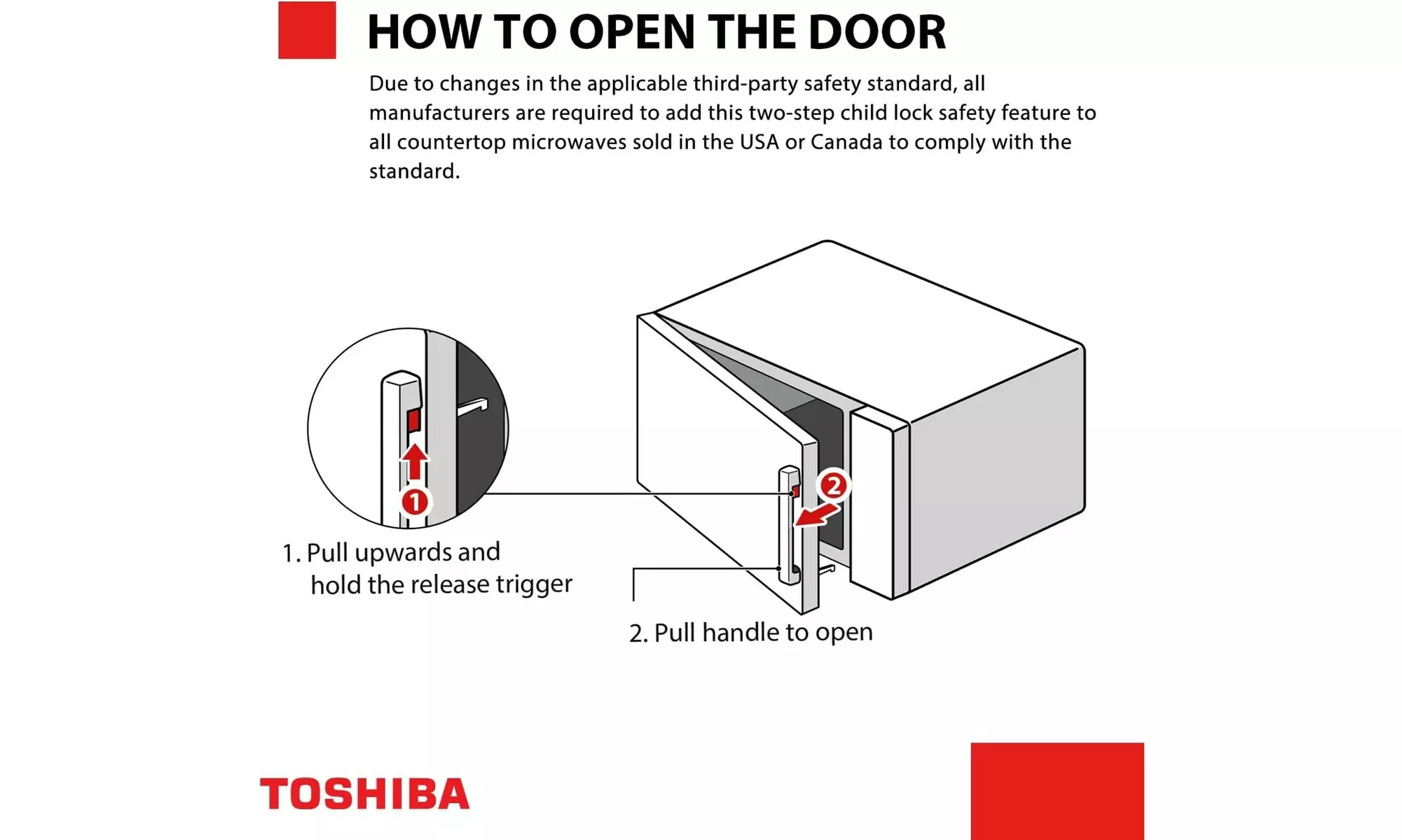Toshiba Countertop Microwave Oven with Smart Sensor 1.6 Cu.ft 1200W