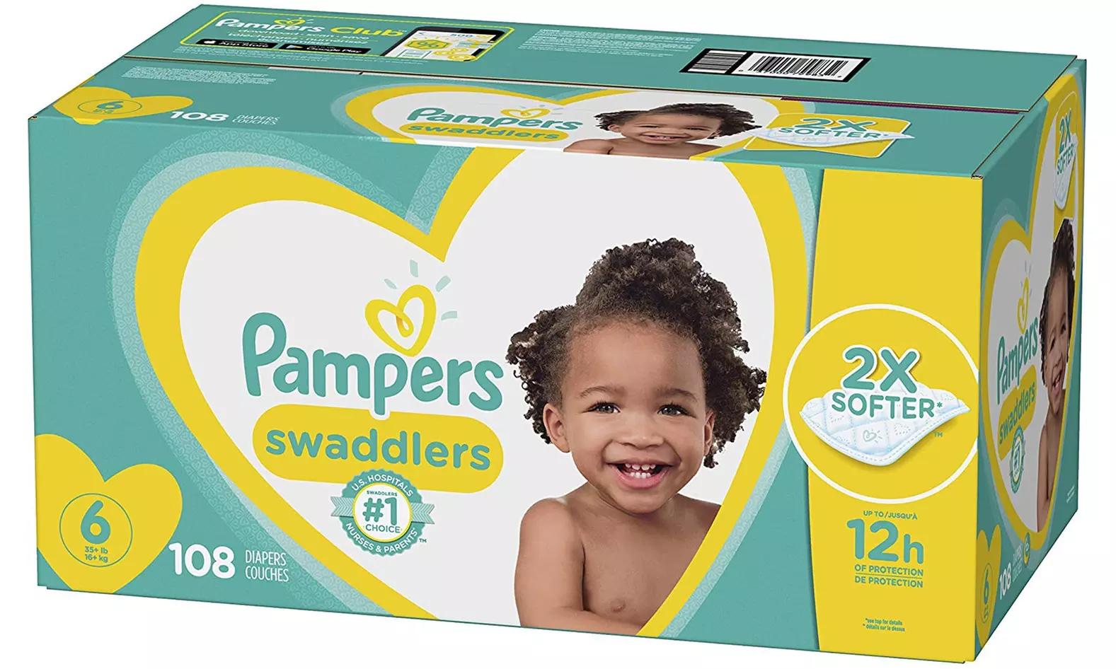 Diapers Size 6, 108 Count -Disposable Baby Diapers - Primary Image