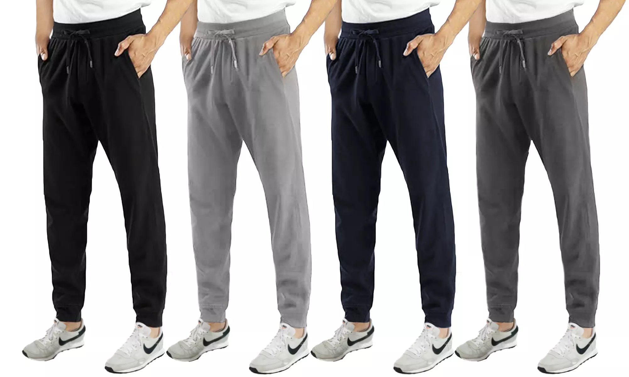3-Pack Men's Classic Jogger Lounge Pants (Sizes, S-3XL)