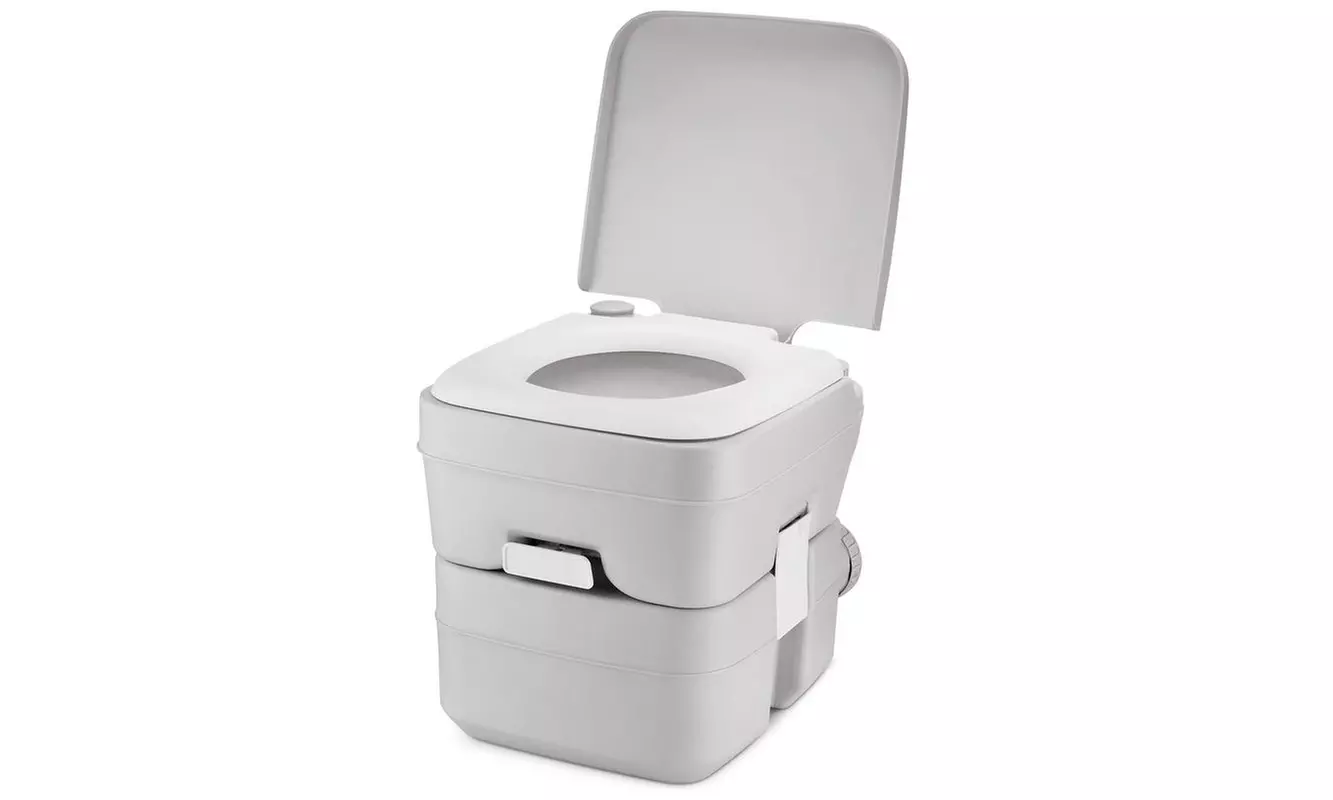 Portable Toilet Camping Porta Potty - 5 Gallon Waste Tank - Durable, Leak Proof - Primary Image