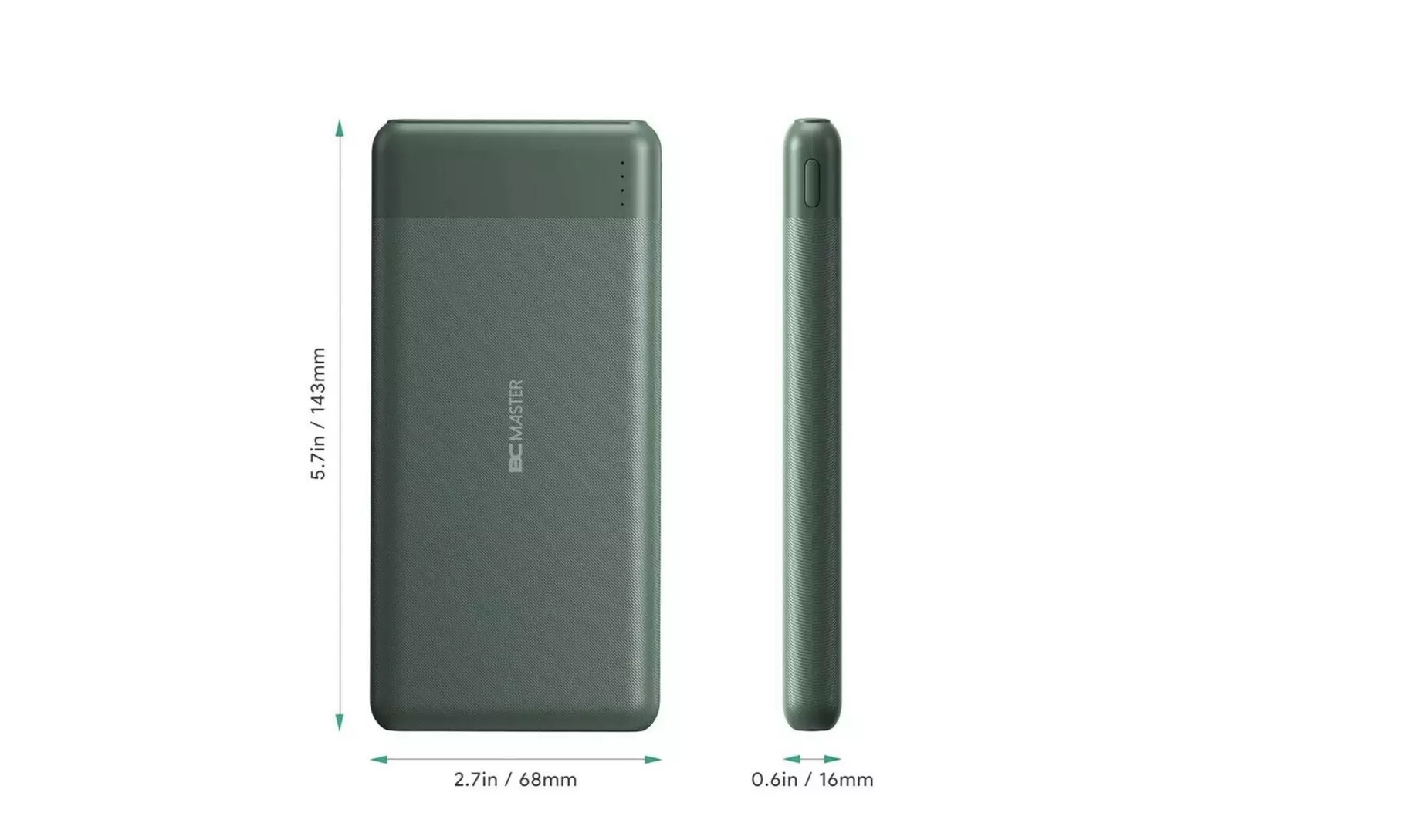 Power Bank 18W PD Quick Charge 3.0 Portable Charger 10000mAh