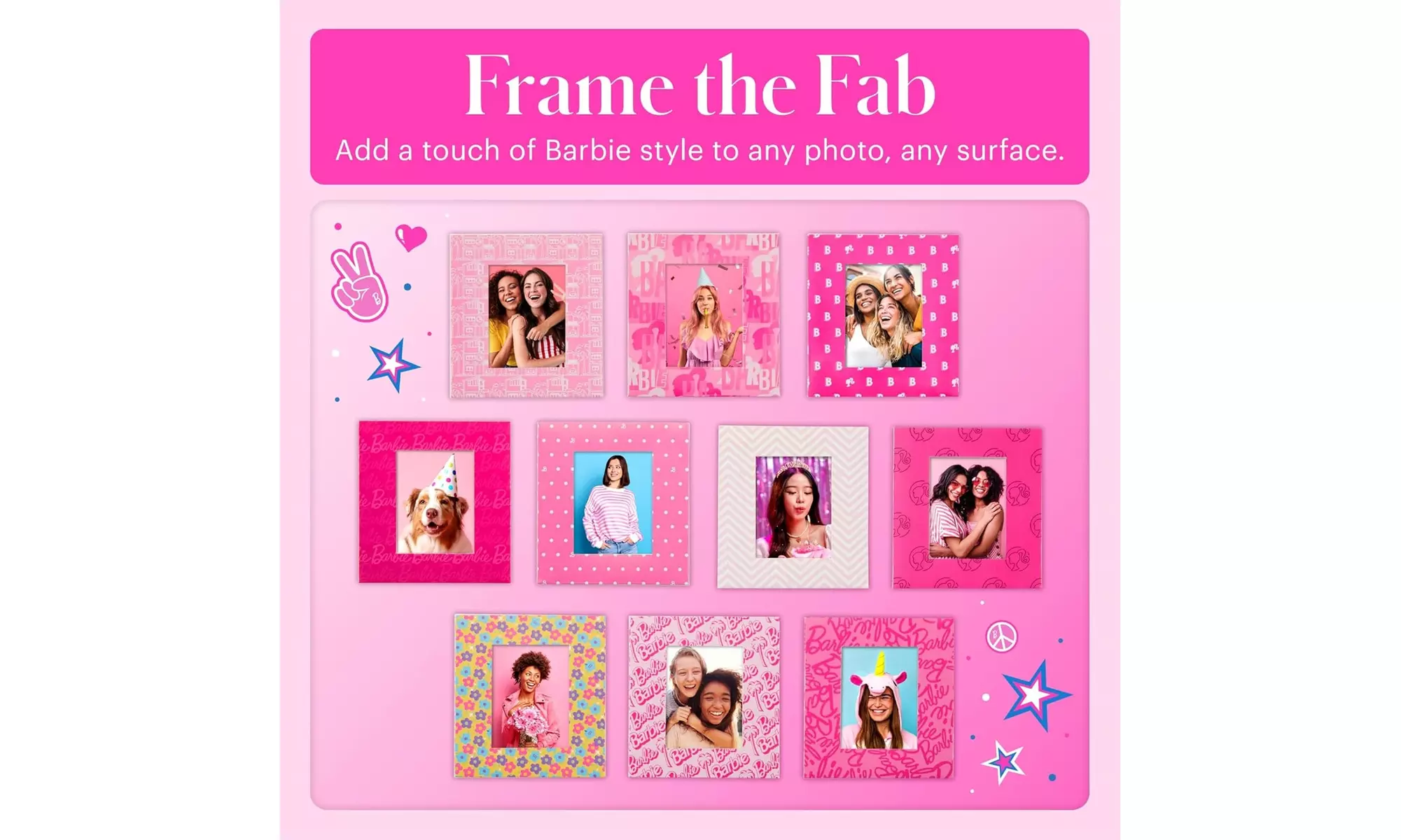 Barbie x Kodak Colorful & Decorative Barbie-Themed Paper Frames