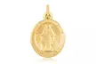 14KT Gold Oval 'O Mary Who Have Conceived Without Sin Pray For Us' Pendant - Second Medium