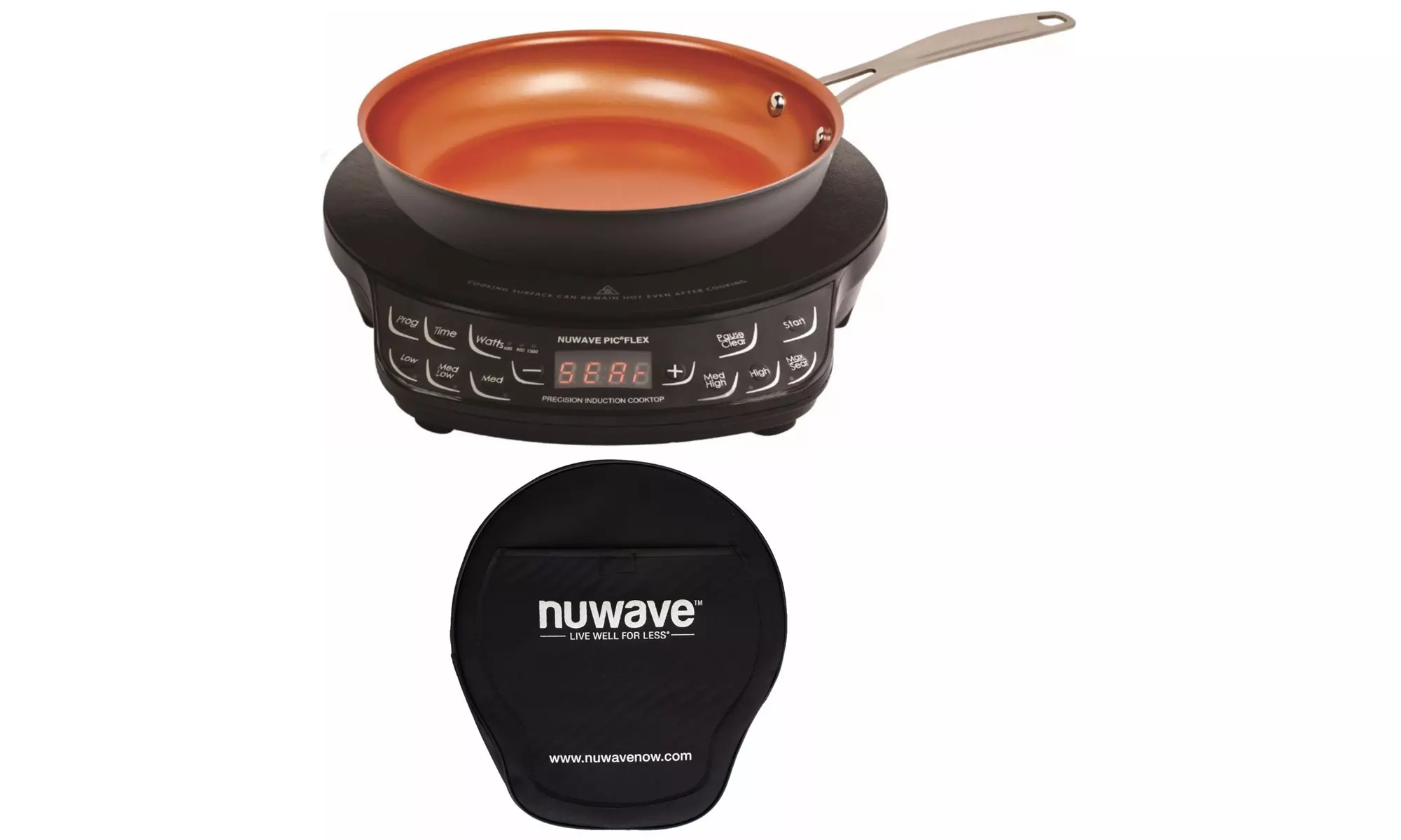 NuWave PIC Flex Precision Cooktop with 9in. Fry Pan and Storage Case - Primary Image