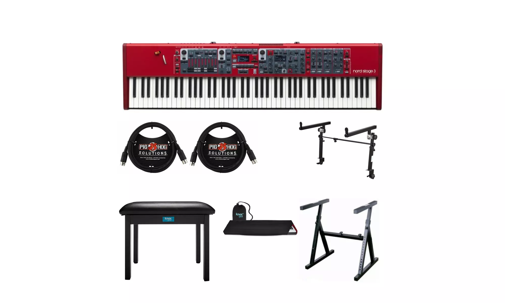 Nord Stage 3 88-Key Fully-Weighted Keyboard with Bench and Accessories - Primary Image