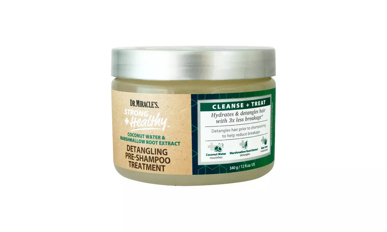 DR. MIRACLES STRONG & HEALTHY Detangling Pre-Shampoo Treatment 12 oz - Second Medium