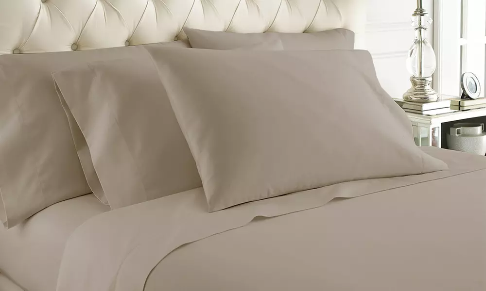 1000-Thread-Count 100% Cotton Allure Solid Sheet Set - Second Medium
