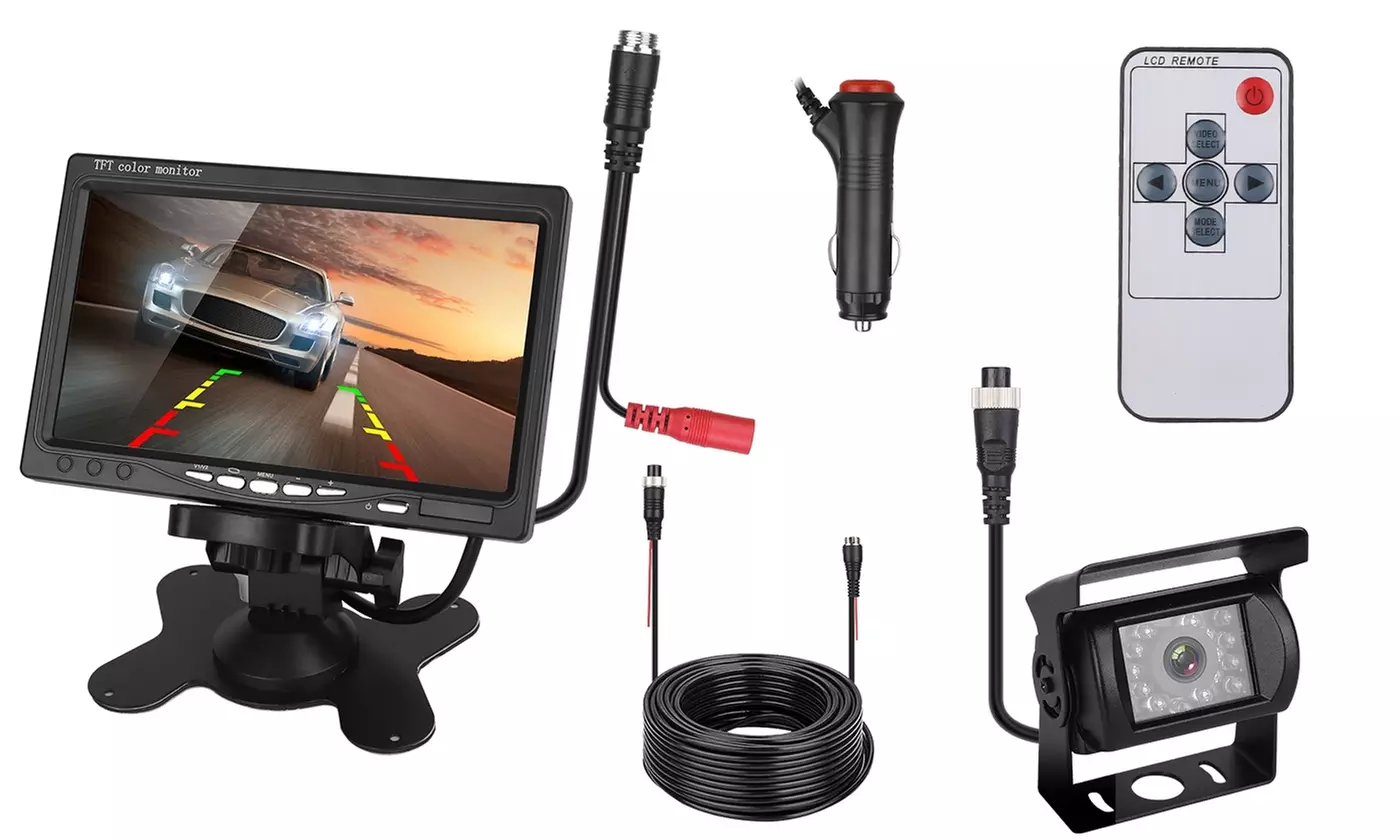 iMounTEK 7" Screen Backup Camera Monitor Car Rear View Recorder Parking Camera - Primary Image