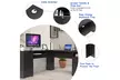 L-Shaped Corner Computer Desk Writing Table Study Workstation w/ Drawers Storage - Second Medium