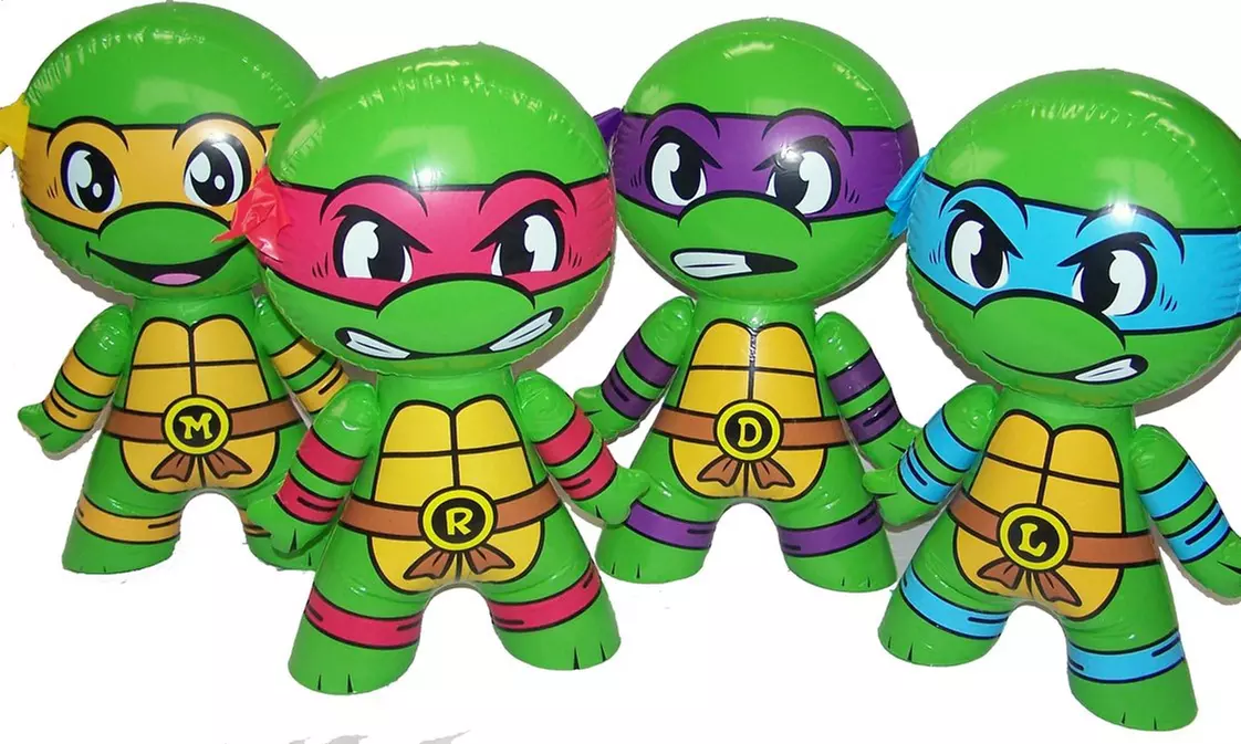 4 Assorted Teenage Mutant Ninja Turtles 24 Inch TOY Inflatables Assorted Styles - Primary Image