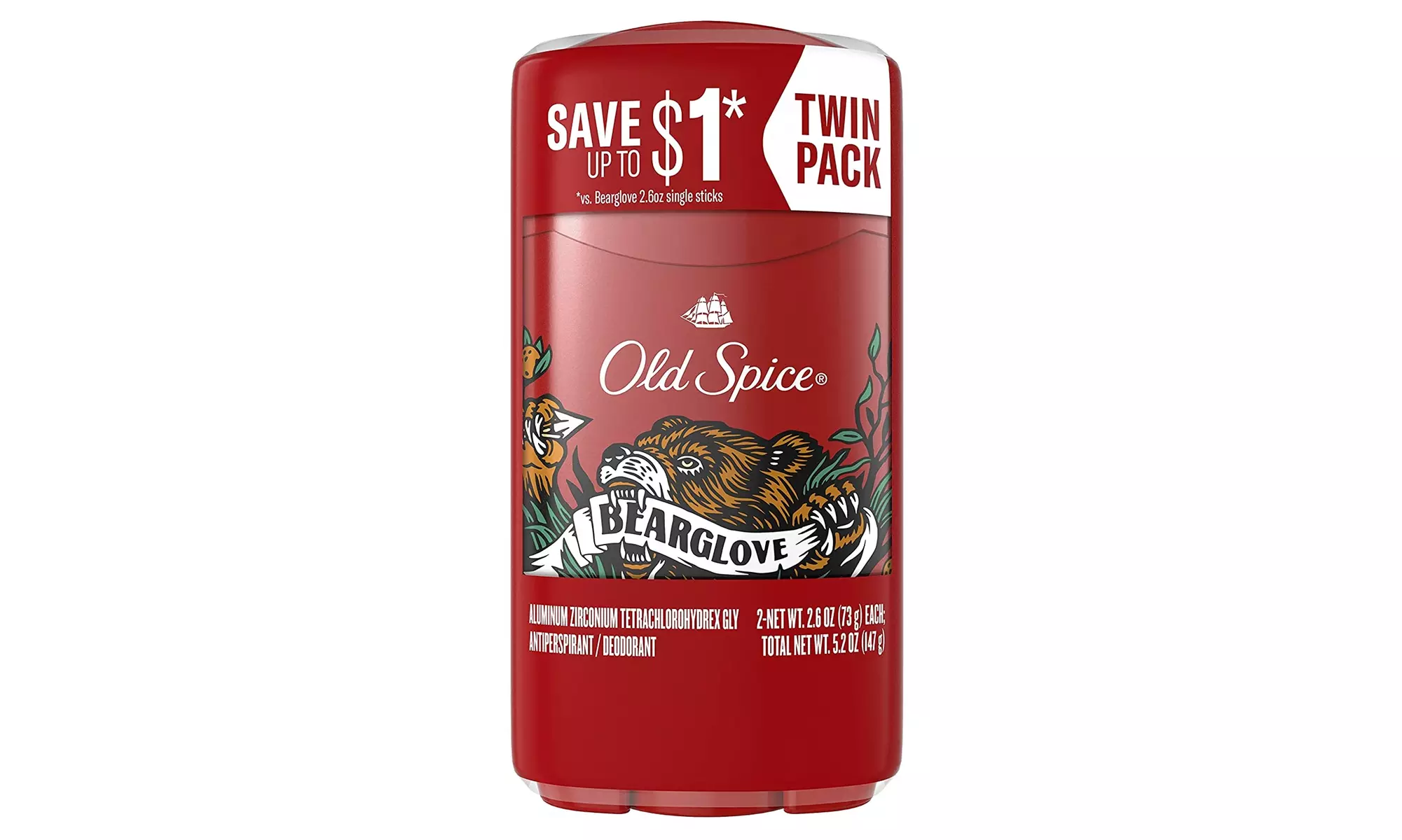 Old Spice Anti-Perspirant Deodorant for Men, Bearglove - Primary Image