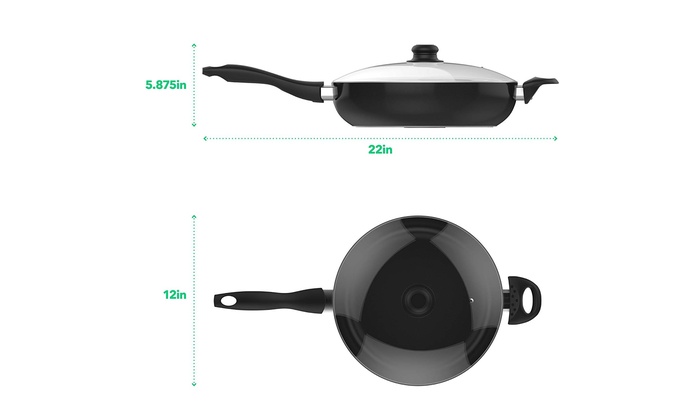 12 inch saute pan with lid