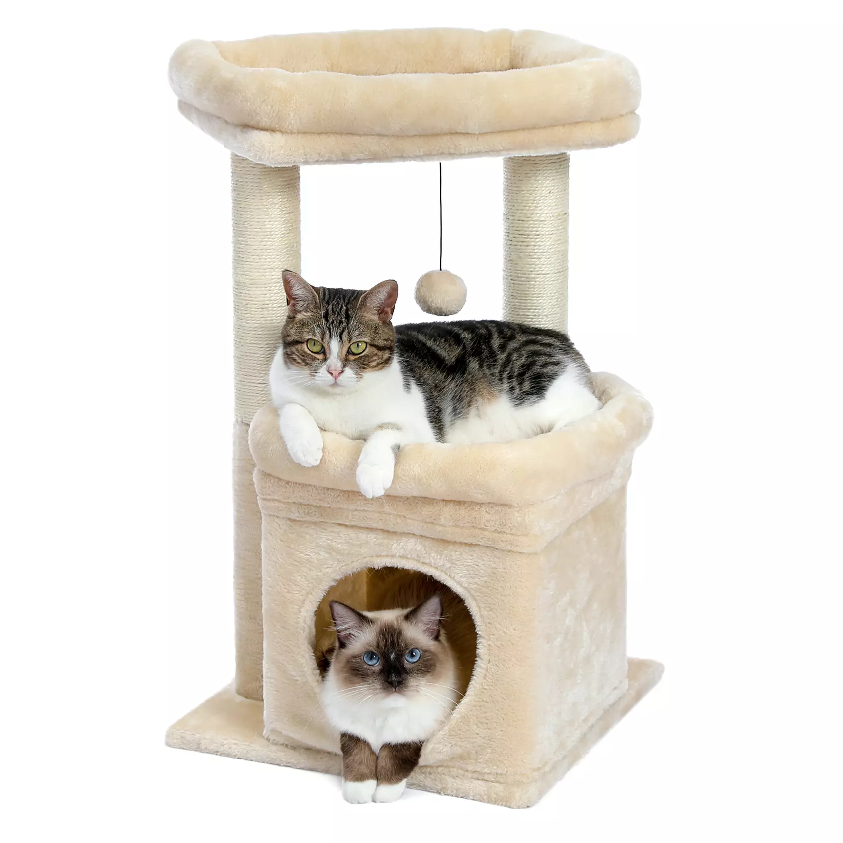 Cat Tree Tower for Indoor Cats with Private Cozy Condo
