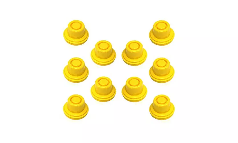 10 Pack Replacement Yellow Spout Cap Top for Blitz Fuel Can (Spout Not Included) - Primary Image
