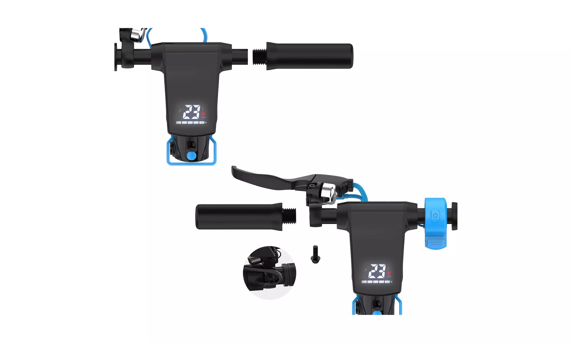 Hover-1 Electric Folding Scooter Highlander Pro, Black (A Grade) - Second Medium