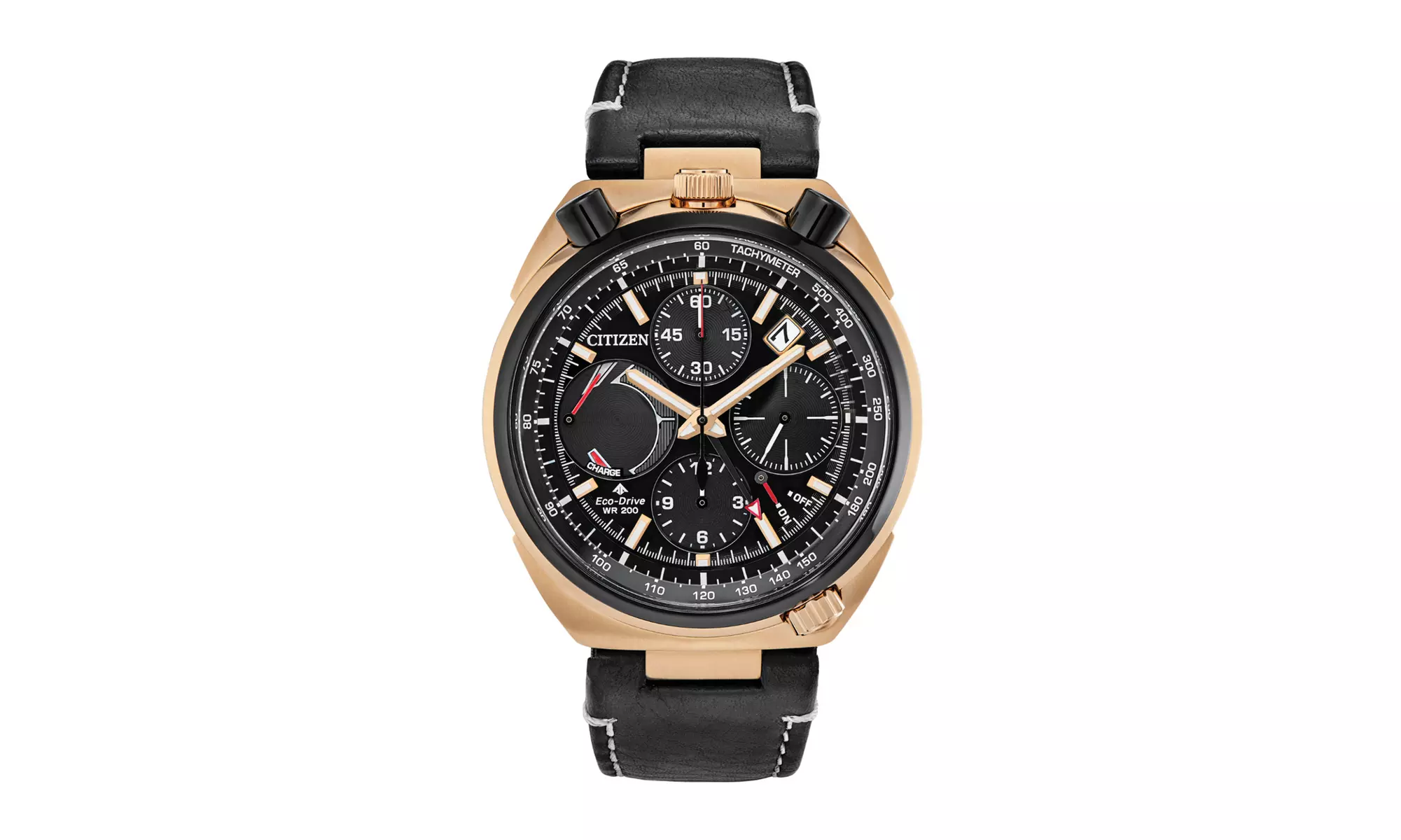 Citizen AV0073-08E Promaster Tsuno Mens Black Dial Chronograph Watch - Primary Image