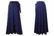 Doublju Women's Tie Waist Flared Wrap Maxi Skirt - Second Medium