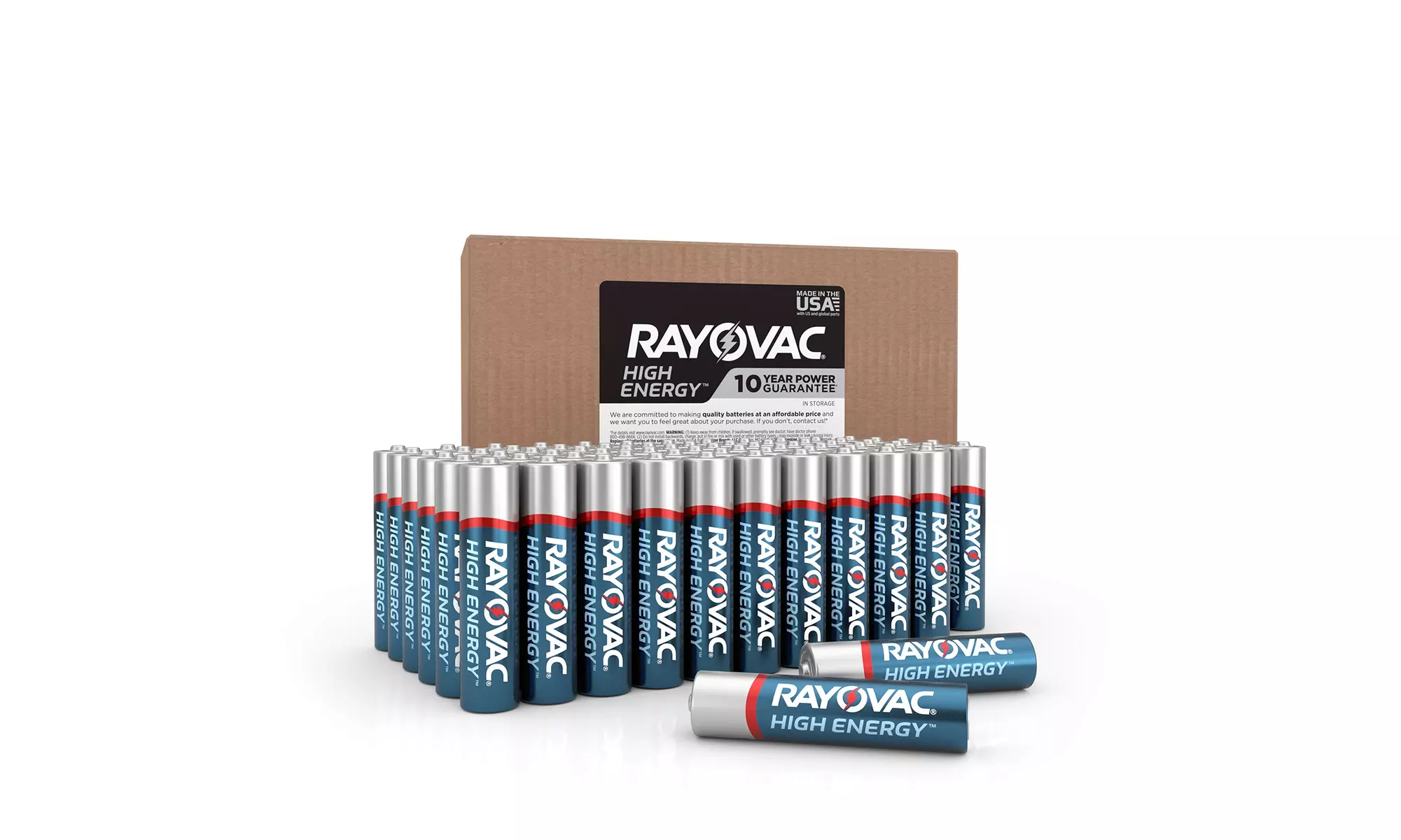 Rayovac AA or AAA Alkaline Batteries (50-Pack) - Primary Image