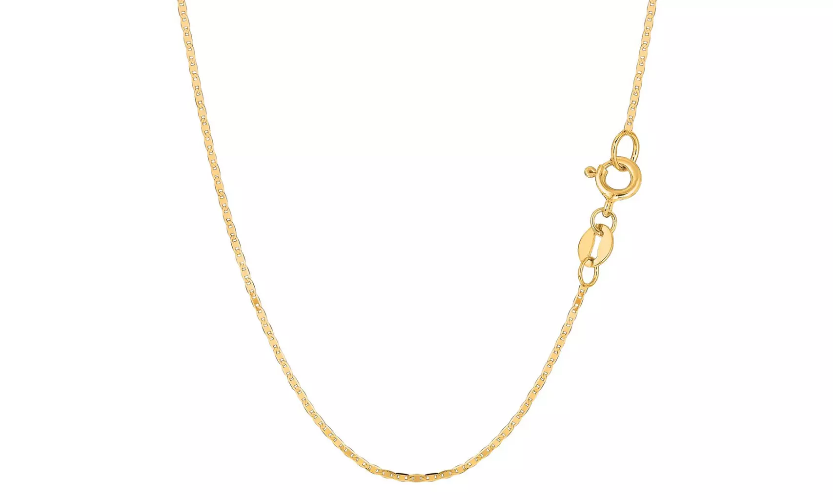 14k Yellow Gold Diamond Cut Mariner Link Chain with Lobster Clasp - Primary Image