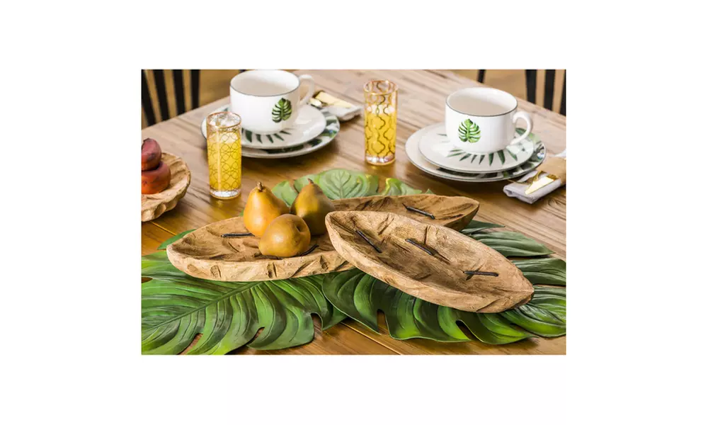 Small, Medium, Large, or Pineapple Shallow Wooden Bowl - Primary Image