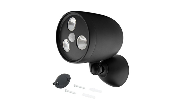 Up To 58 Off On Ora Led Wireless Motion Senso Groupon Goods Ora Led Wireless Motion Sensor Spotlight Black