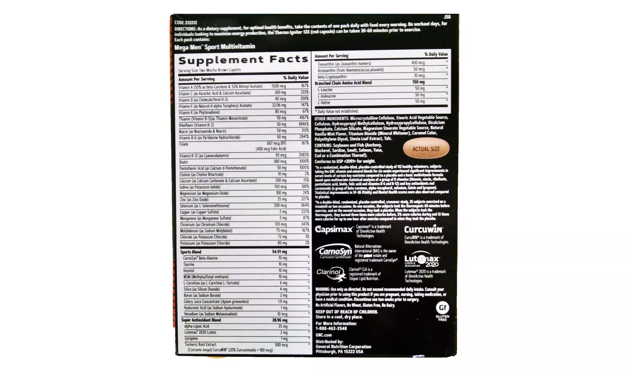 New Efficient Pro Performance AMP Men's Ripped Vitapak Program - Second Medium