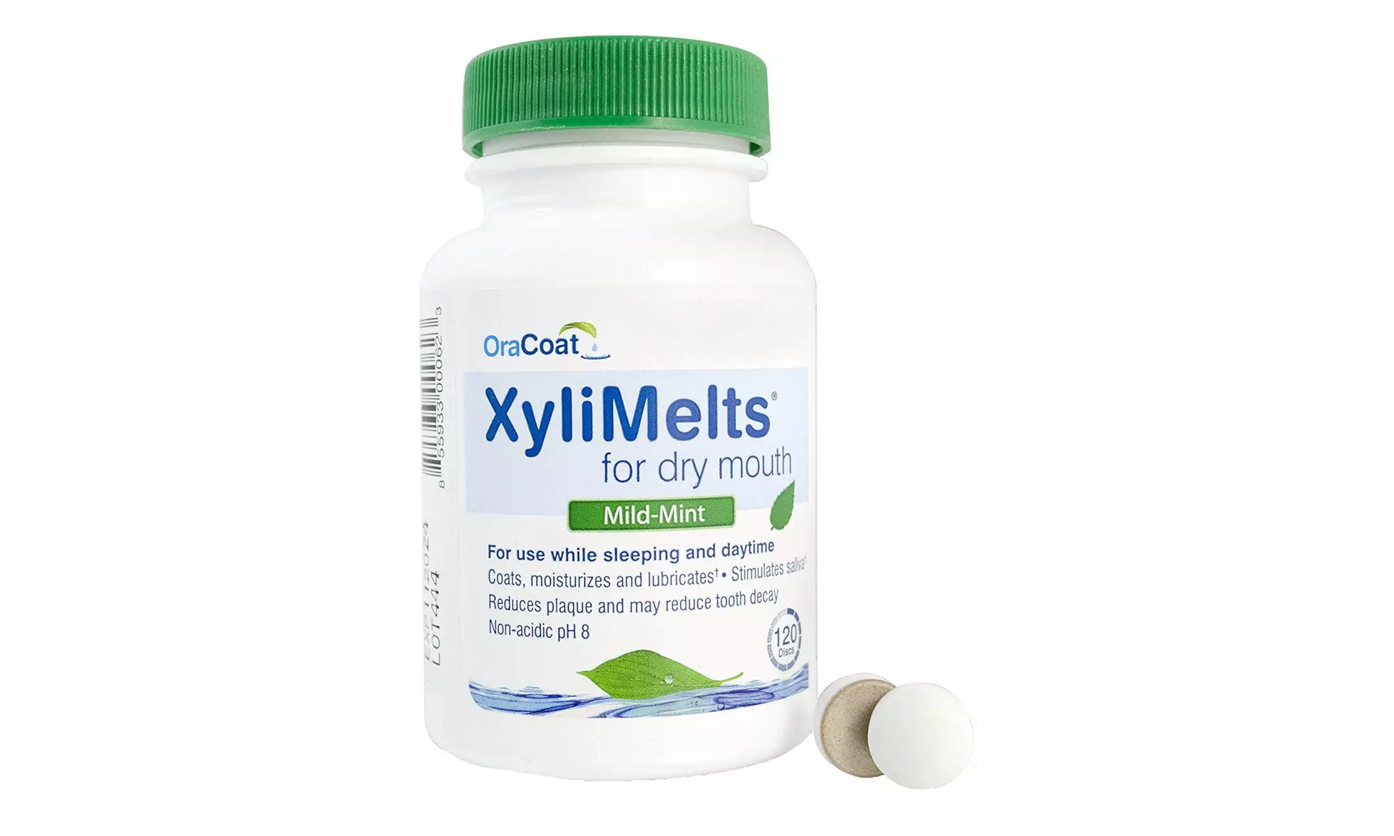  Oracoat xylimelts Dry Mouth Relief Moisturizing oral Adhering Discs - Primary Image